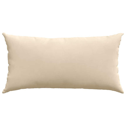Sofakuddar 2 pcs Kräm 80 x 40 cm tyg