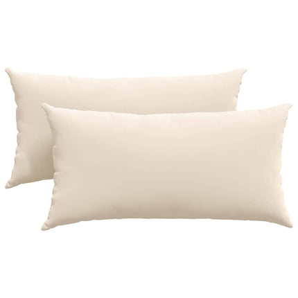 Sofakuddar 2 pcs Beige 80 x 40 cm tyg