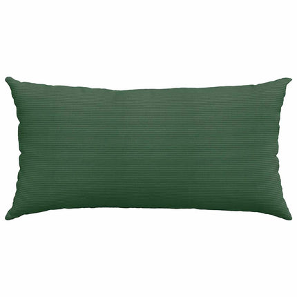 Sofakuddar 2 pcs Mörkgrön 80 x 40 cm Kordread tyg