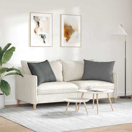 Sofakuddar 2 pcs Mörkgrå 70 x 50 cm tyg