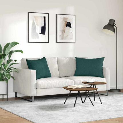 Sofakuddar 2 pcs Mörkgrön 70 x 50 cm tyg