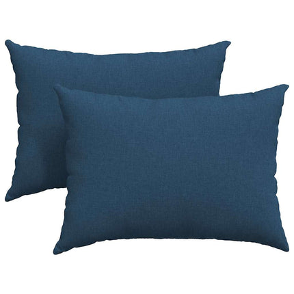 Sofakuddar 2 pcs Blå 70 x 50 cm tyg