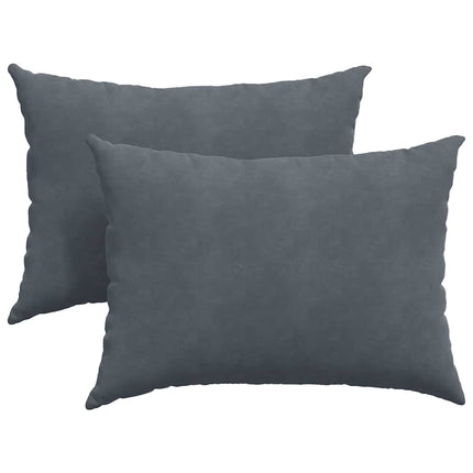 Sofakuddar 2 pcs Mörkgrå 70 x 50 cm Kordread tyg