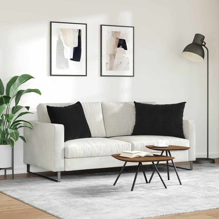 Sofakuddar 2 pcs Svart 70 x 50 cm Kordread tyg