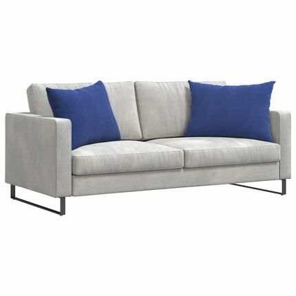 Sofakuddar 2 pcs Polisblå 70 x 50 cm Kordread tyg