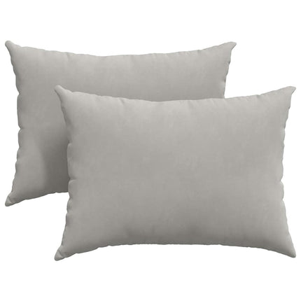 Sofakuddar 2 pcs Ljusgrå 70 x 50 cm tyg