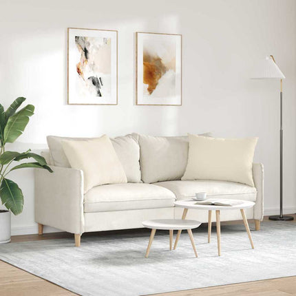 Sofakuddar 2 pcs Beige 70 x 50 cm tyg