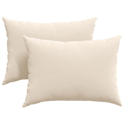 Sofakuddar 2 pcs Beige 70 x 50 cm tyg