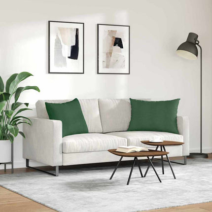 Sofakuddar 2 pcs Mörkgrön 70 x 50 cm Kordread tyg