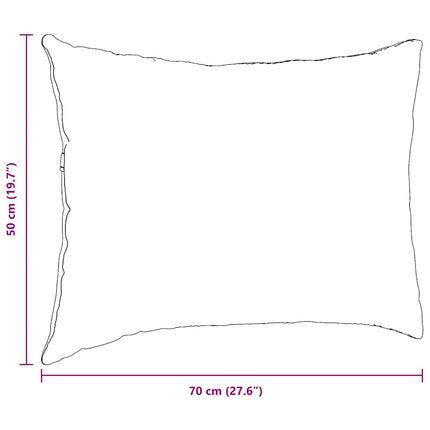Sofakuddar 2 pcs Ljusgul 70 x 50 cm Kordread tyg