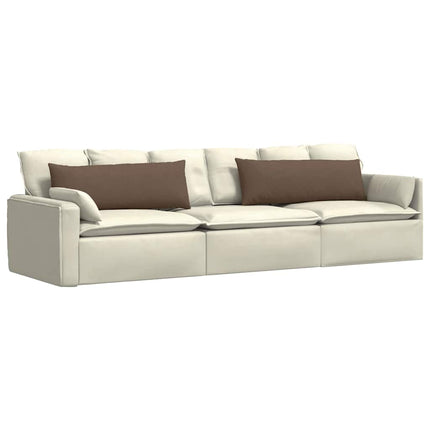 Sofakuddar 2 pcs Brun 120 x 40 cm tyg