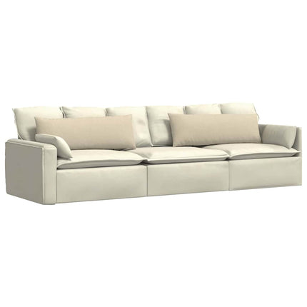 Sofakuddar 2 pcs Kräm 120 x 40 cm tyg