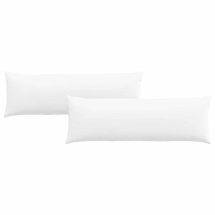Sofakuddar 2 pcs Vit 120 x 40 cm tyg