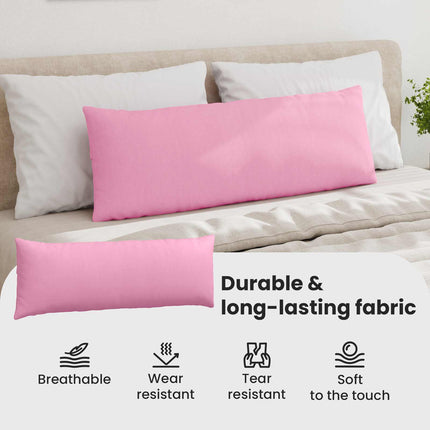 Sofakuddar 2 st tyg Rosa 120 x 40 cm