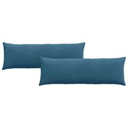 Sofakuddar 2 pcs Blå 120 x 40 cm Kordread tyg