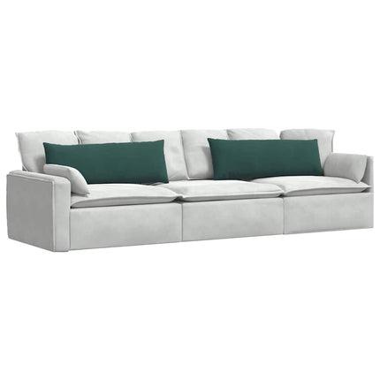 Sofakuddar 2 pcs Mörkgrön 120 x 40 cm Kordread tyg