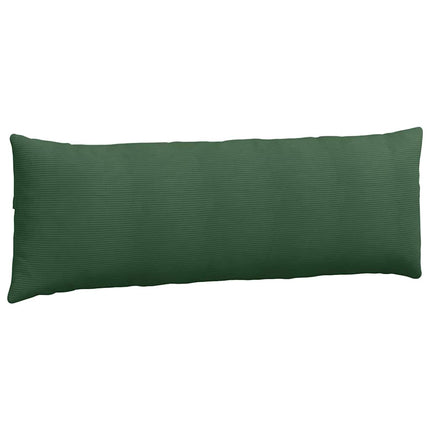 Sofakuddar 2 pcs Mörkgrön 120 x 40 cm Kordread tyg