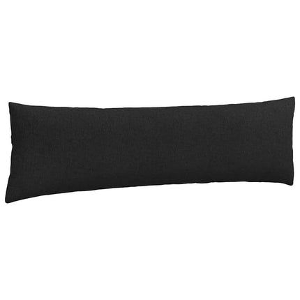 Sofakuddar 2 st tyg Svart 145 x 40 cm