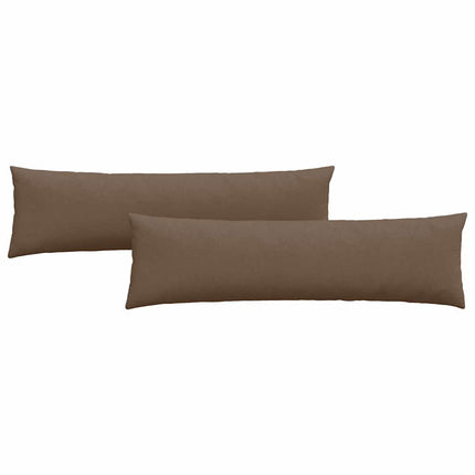 Sofakuddar 2 pcs Brun 145 x 40 cm tyg