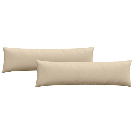 Sofakuddar 2 pcs Kräm 145 x 40 cm tyg