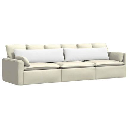 Sofakuddar 2 pcs Vit 145 x 40 cm tyg