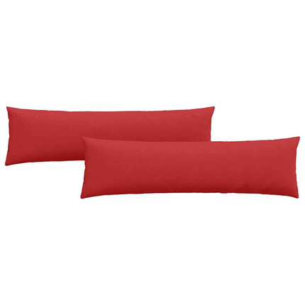 Sofakuddar 2 pcs Röd 145 x 40 cm tyg