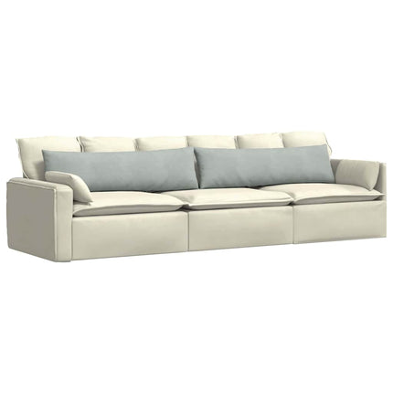 Sofakuddar 2 pcs Ljusgrå 145 x 40 cm Kordread tyg