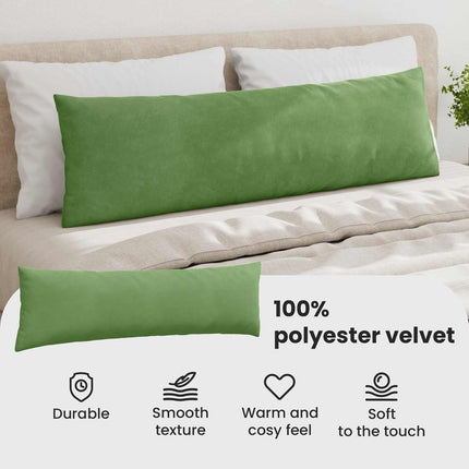 Sofakuddar 2 pcs Ljusgrön 145 x 40 cm Kordread tyg