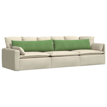 Sofakuddar 2 pcs Ljusgrön 145 x 40 cm Kordread tyg