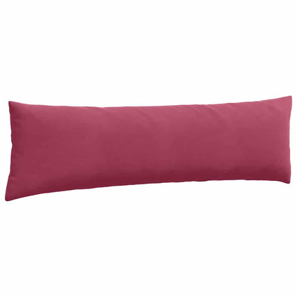 Sofakuddar 2 pcs Vinröd 145 x 40 cm Kordread tyg