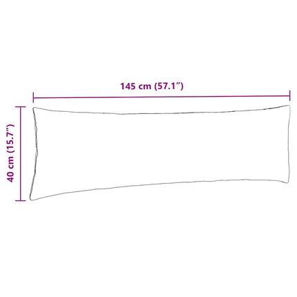 Sofakuddar 2 pcs Kräm 145 x 40 cm Kordread tyg