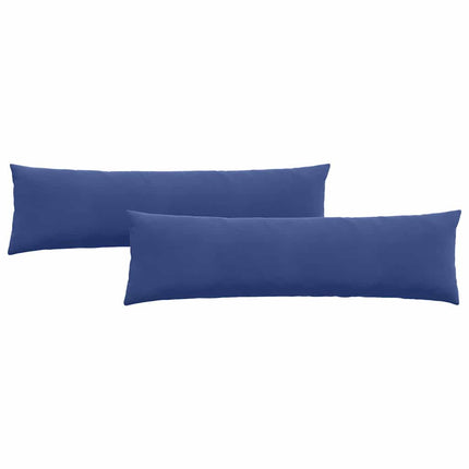 Sofakuddar 2 pcs Polisblå 145 x 40 cm Kordread tyg