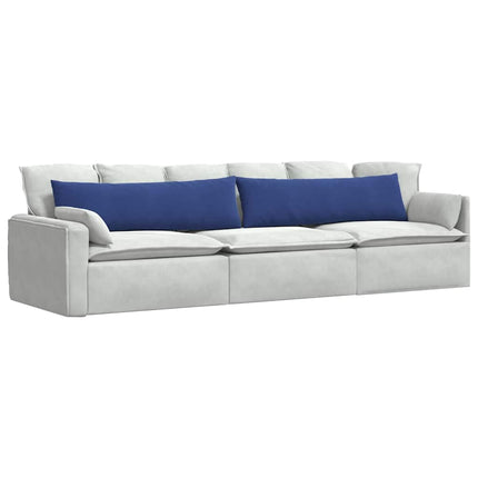 Sofakuddar 2 pcs Polisblå 145 x 40 cm Kordread tyg