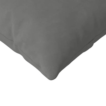 Sofakuddar 2 pcs Mörkgrå 145 x 40 cm tyg