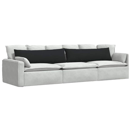 Sofakuddar 2 pcs Svart 145 x 40 cm tyg