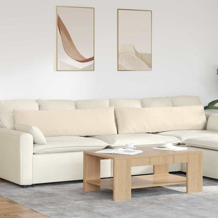 Sofakuddar 2 pcs Beige 145 x 40 cm tyg