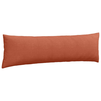 Sofakuddar 2 pcs Röd orange 145 x 40 cm Kordread tyg