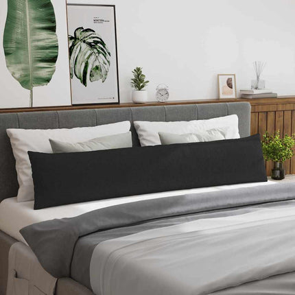 Sofakuddar 2 pcs Svart 200 x 40 cm tyg