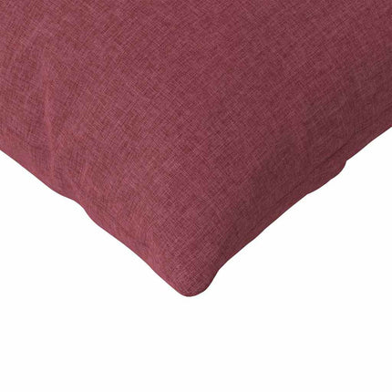 Sofakuddar 2 pcs Vinröd 200 x 40 cm tyg