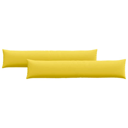 Sofakuddar 2 pcs Ljusgul 200 x 40 cm tyg