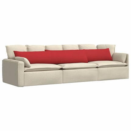 Sofakuddar 2 pcs Röd 200 x 40 cm tyg