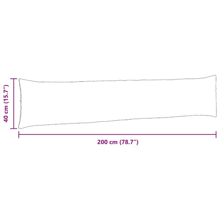 Sofakuddar 2 pcs Röd 200 x 40 cm tyg