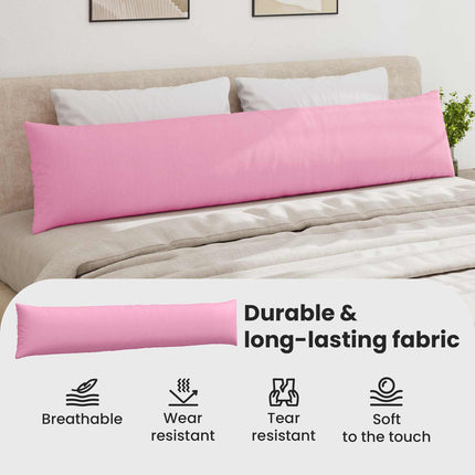 Sofakuddar 2 st tyg Rosa 200 x 40 cm