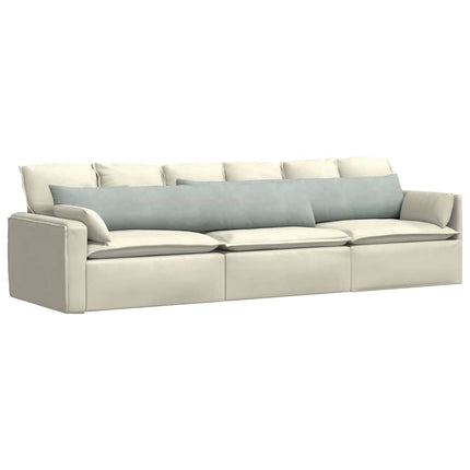 Sofakuddar 2 pcs Ljusgrå 200 x 40 cm Kordread tyg