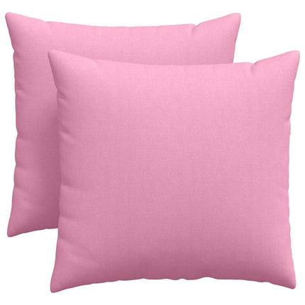Sofakuddar 2 st tyg Rosa 45 x 45 cm