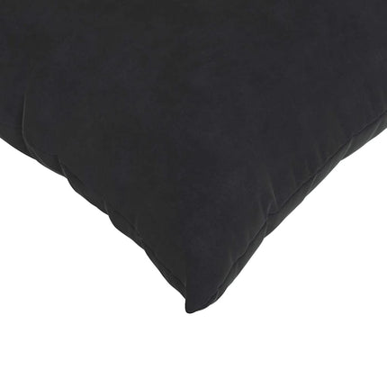 Sofakuddar 2 pcs Svart 45 x 45 cm Kordread tyg