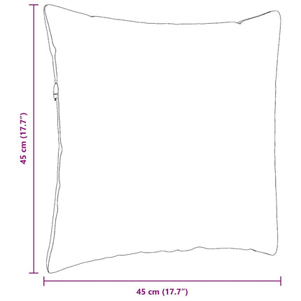 Sofakuddar 2 pcs Kräm 45 x 45 cm tyg