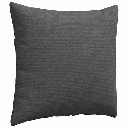 Sofakuddar 2 pcs Mörkgrå 45 x 45 cm Kordread tyg