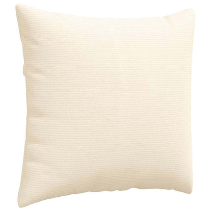 Sofakuddar 2 pcs Kräm 45 x 45 cm Kordread tyg