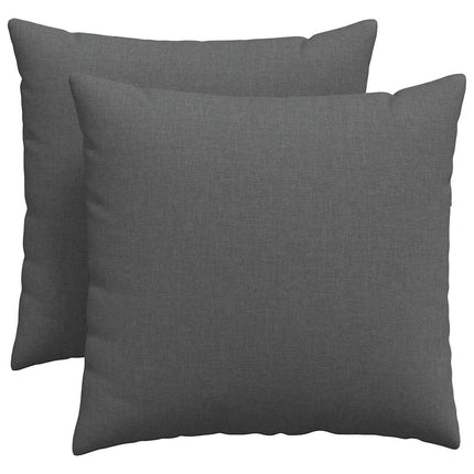 Sofakuddar 2 pcs Mörkgrå 50 x 50 cm tyg